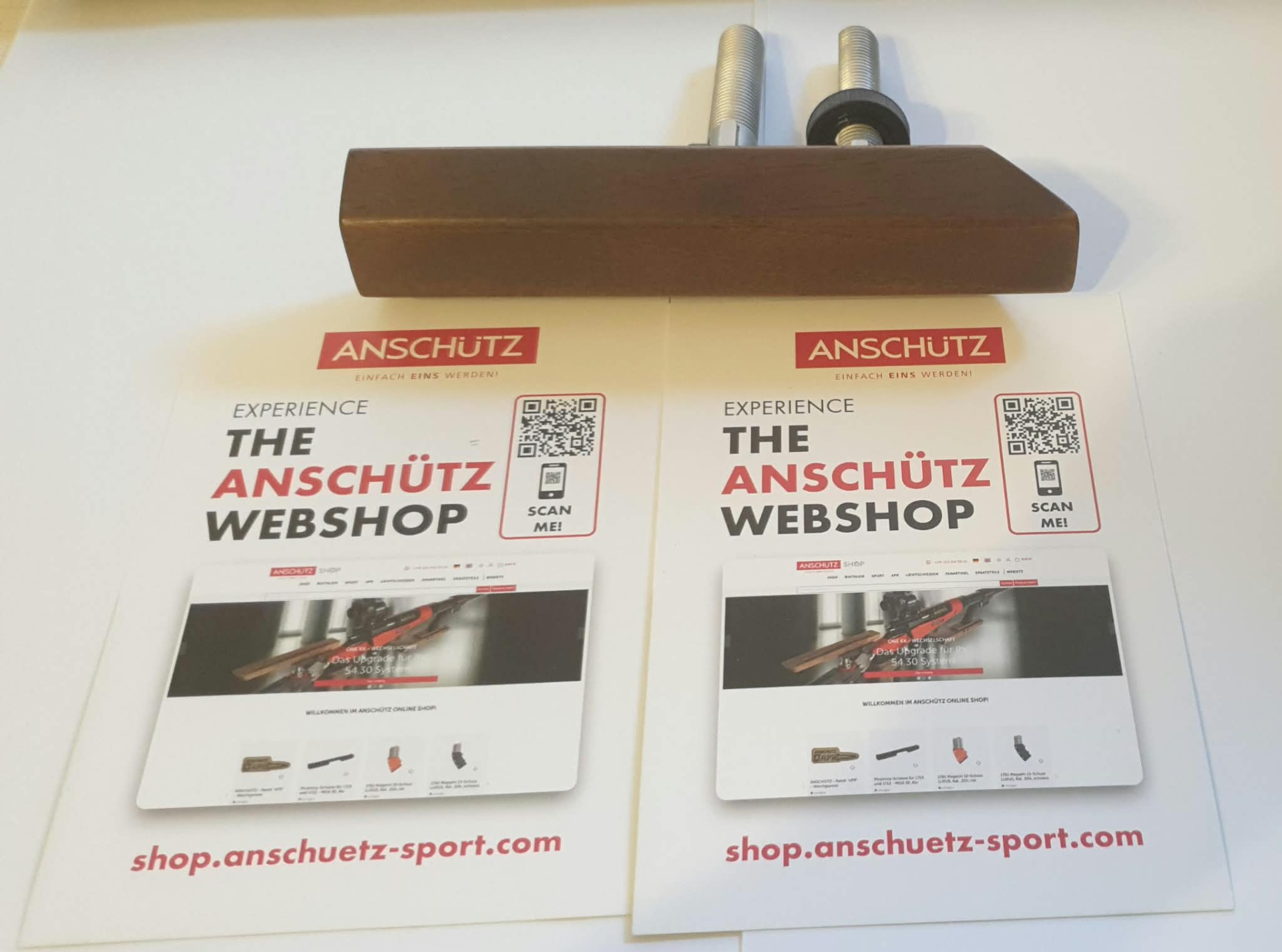 E6 014280 ANSCHÜTZ Backe 9015 Nussbaum geölt 160 mm + Backenausleger – Bild 3