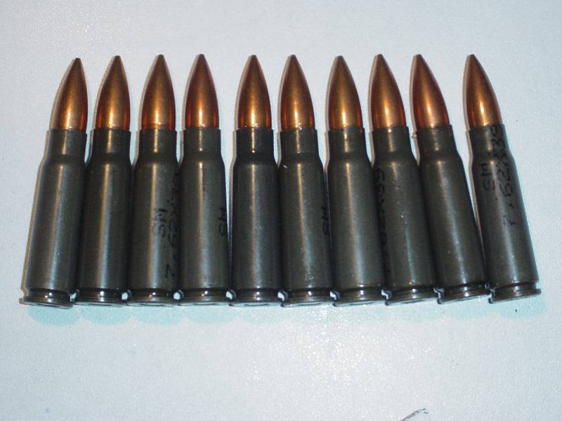 Kalaschnikow Ak47 7.62x39 original Ungarische Dekopatronen Munition – Bild 1