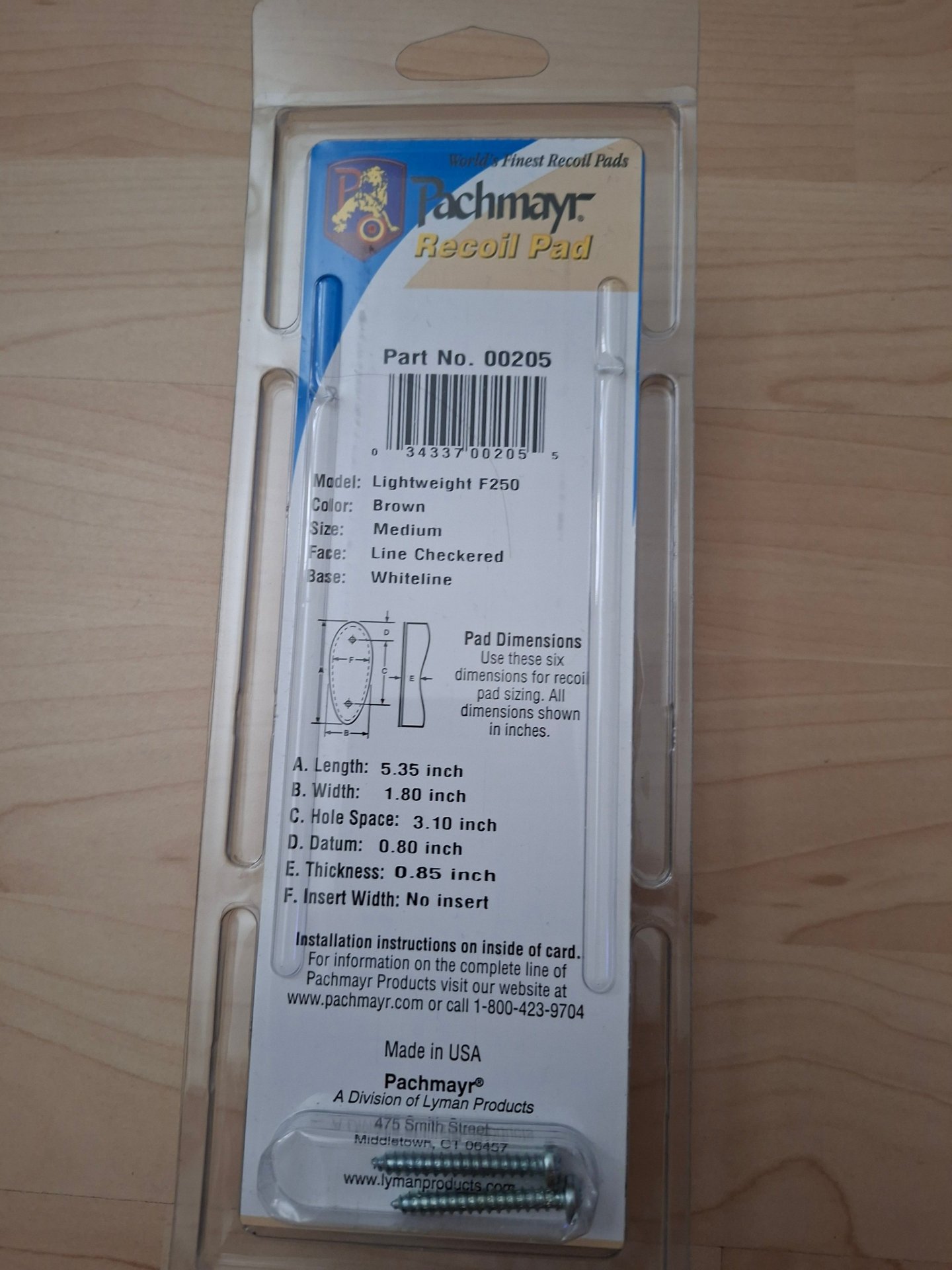 2 x Pachmayr Lightweight F250 Rückstoßdämpfer (Recoil Pad) / Schaftkappe – Bild 6