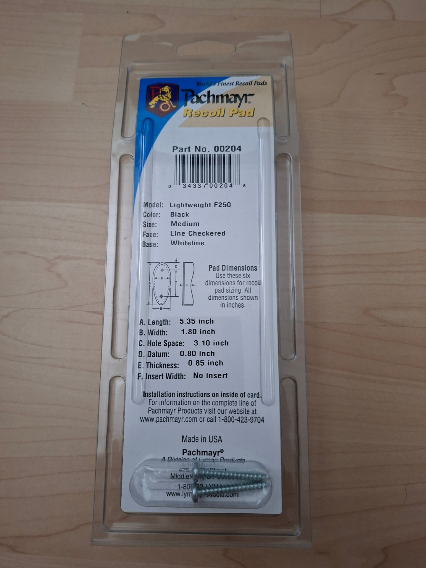 2 x Pachmayr Lightweight F250 Rückstoßdämpfer (Recoil Pad) / Schaftkappe – Bild 5