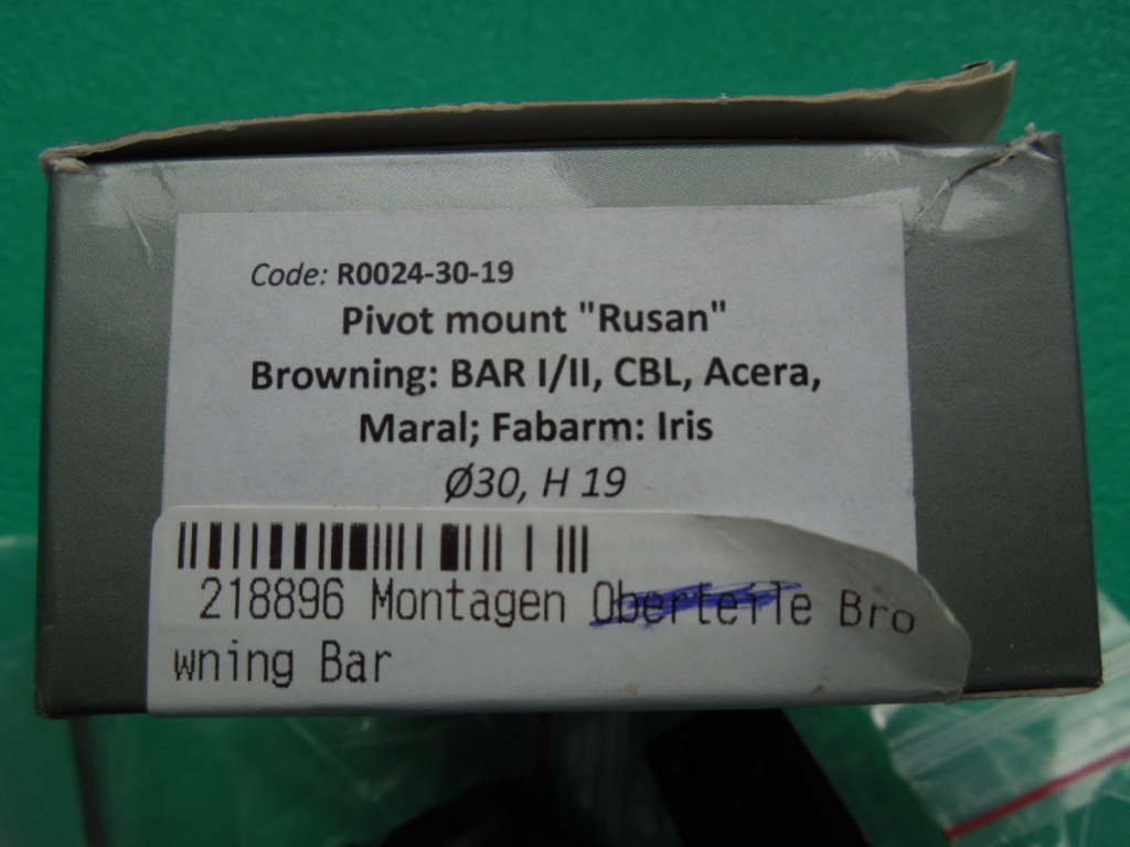 RUSAN kompl.Schwenk-Montage/STAHL f.BROWNING BAR-BENELLI ARGO-FABARM IRIS ZFR 30mm BH 19mm NP € 349 – Bild 6