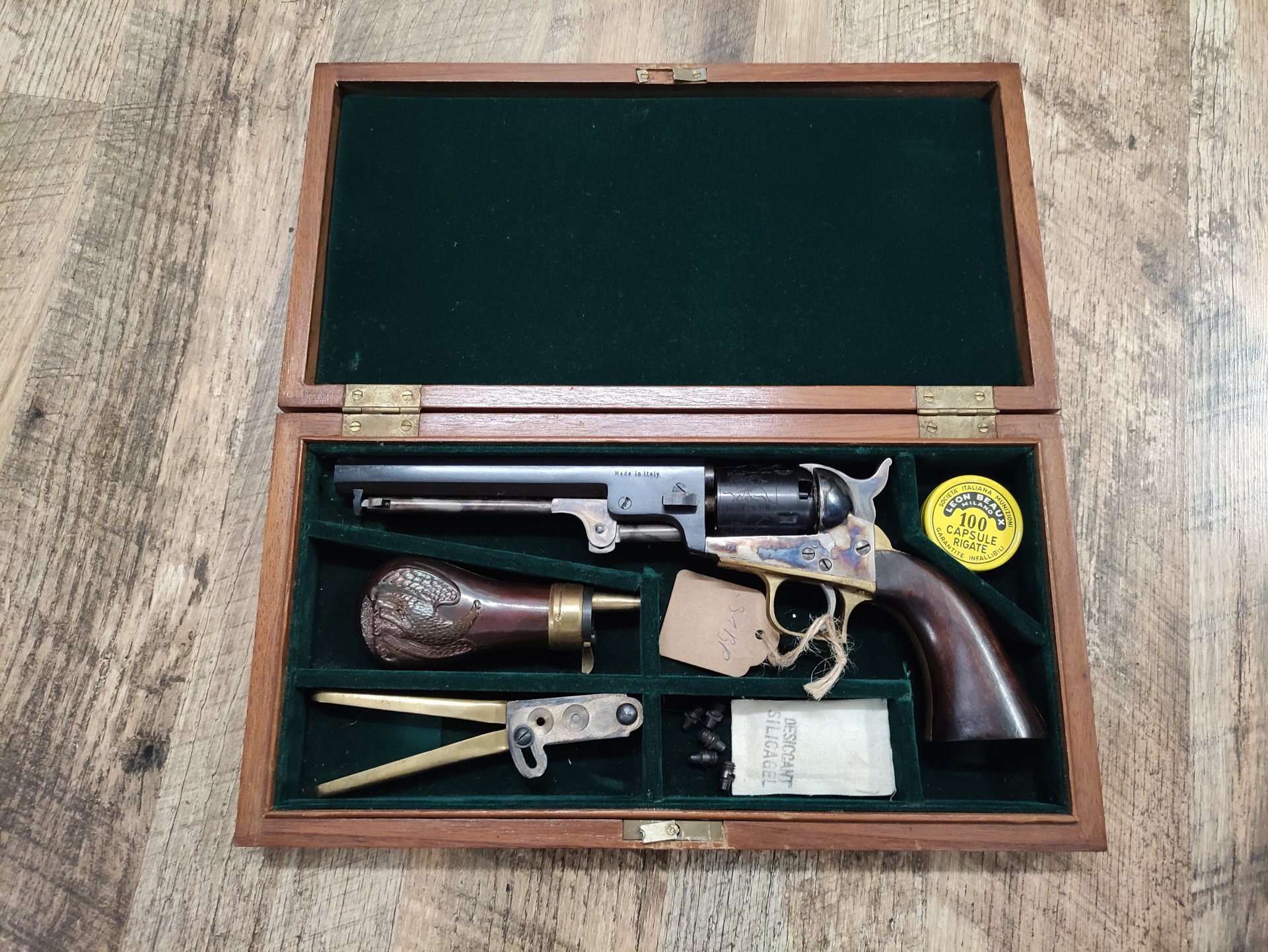 Perkussionsrevolver inkl. Koffer ASM Colt Navy Model 1851 o. 1860 Army .31 Black Powder K123 – Bild 1