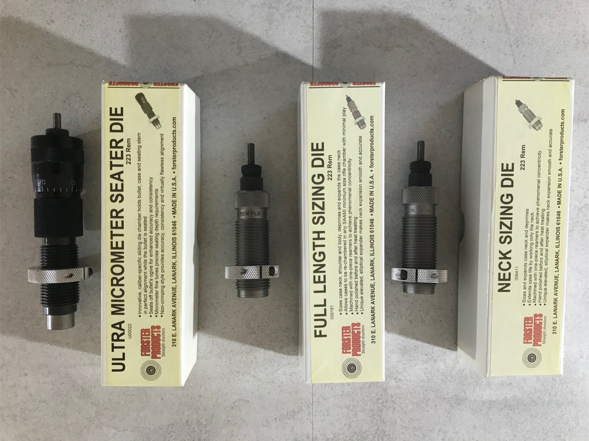 Forster Benchrest Matrizen-Satz .223Rem – Bild 1