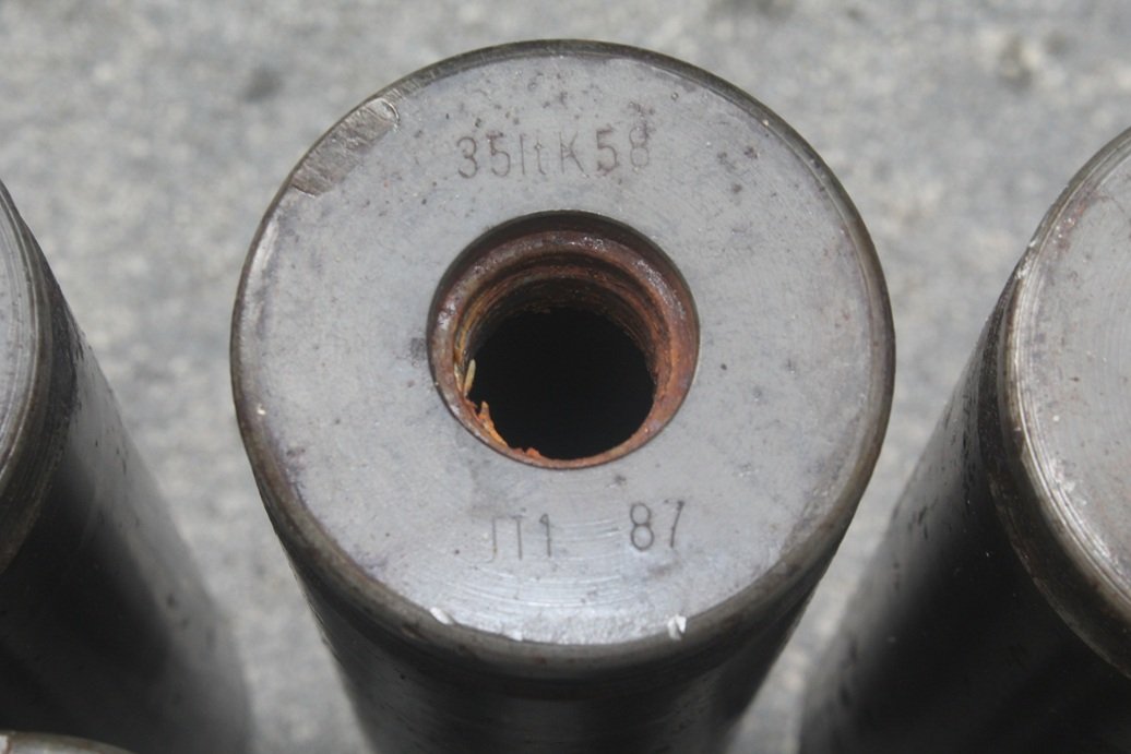 oerlikon 35mm 35x228 stahl Hülsen Finnland markiert & inkmarken . zb Gepard , abwehr flak – Bild 3