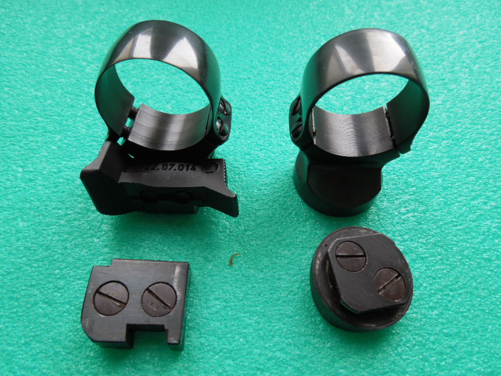 STEYR MANNLICHER Schwenk-Mont.KOMPLETT NEW STYLE f.ZFR m.25,4/26mm Rohr BH 11+14mm NP € 499 AUSTRIA – Bild 1