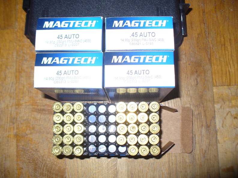 350+ Hülsen .45 ACP Magtech, Geco – Bild 1