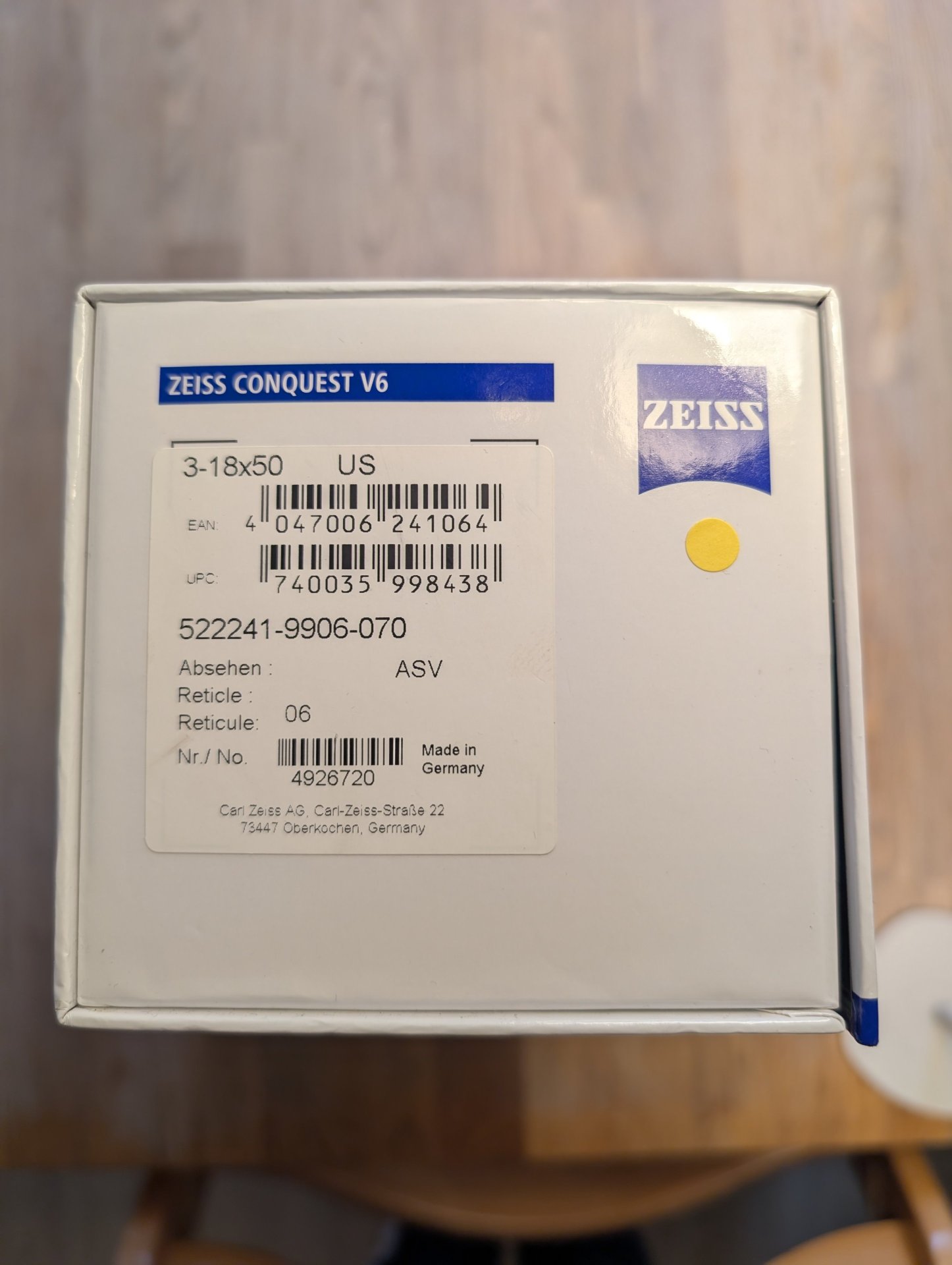 Zeiss Conquest V6 3-18x50 mit ASV INKL. Blaser Sattelmontage – Bild 4