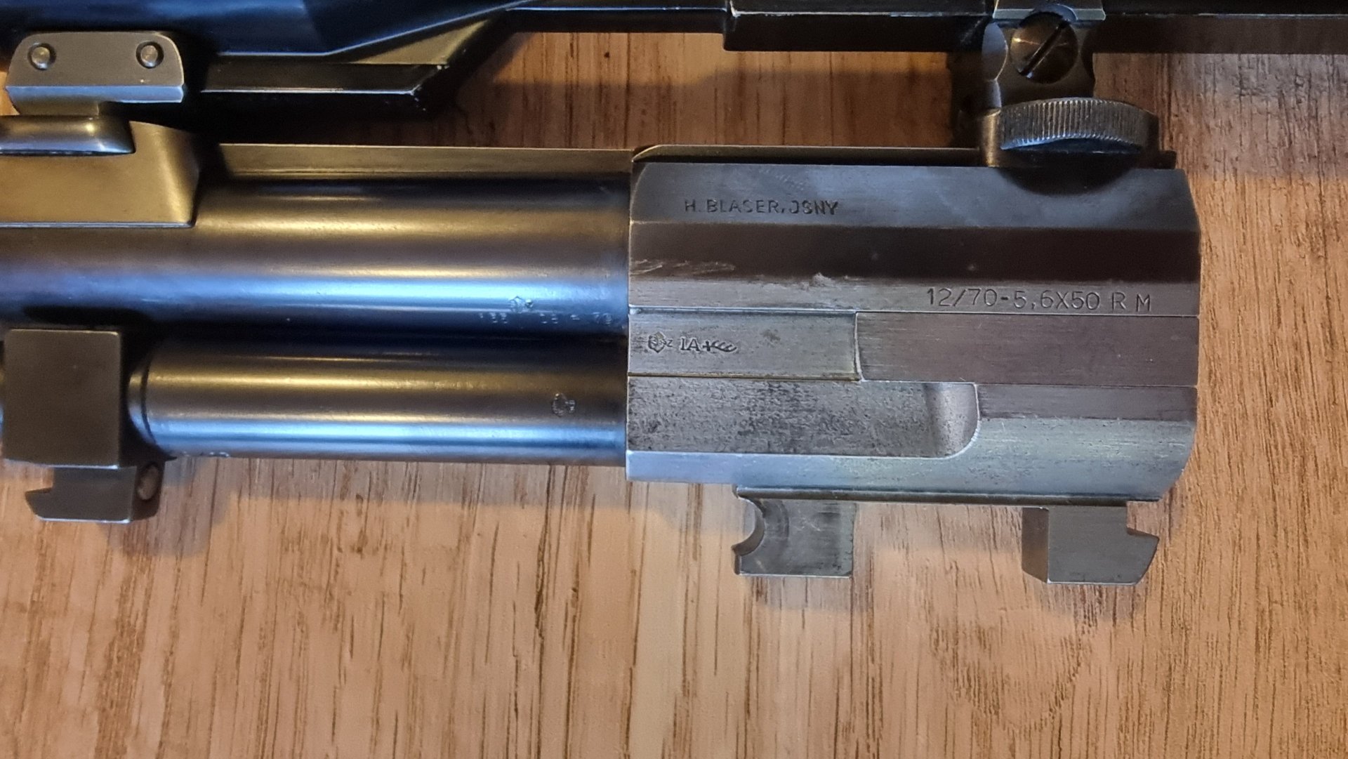 BBF Blaser 700/88 6,5x57R + 12/70 (EL .22 Hornet) // ATL: 5,6x50R Mag + 12/70 Linksschaft Zeiss – Bild 12