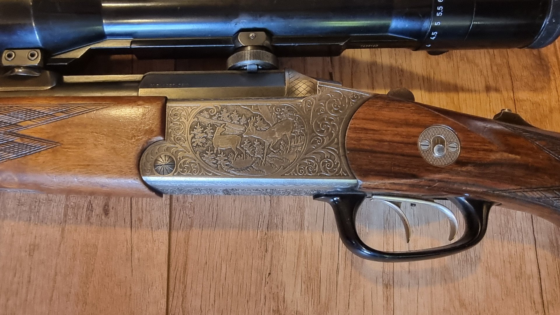 BBF Blaser 700/88 6,5x57R + 12/70 (EL .22 Hornet) // ATL: 5,6x50R Mag + 12/70 Linksschaft Zeiss – Bild 4