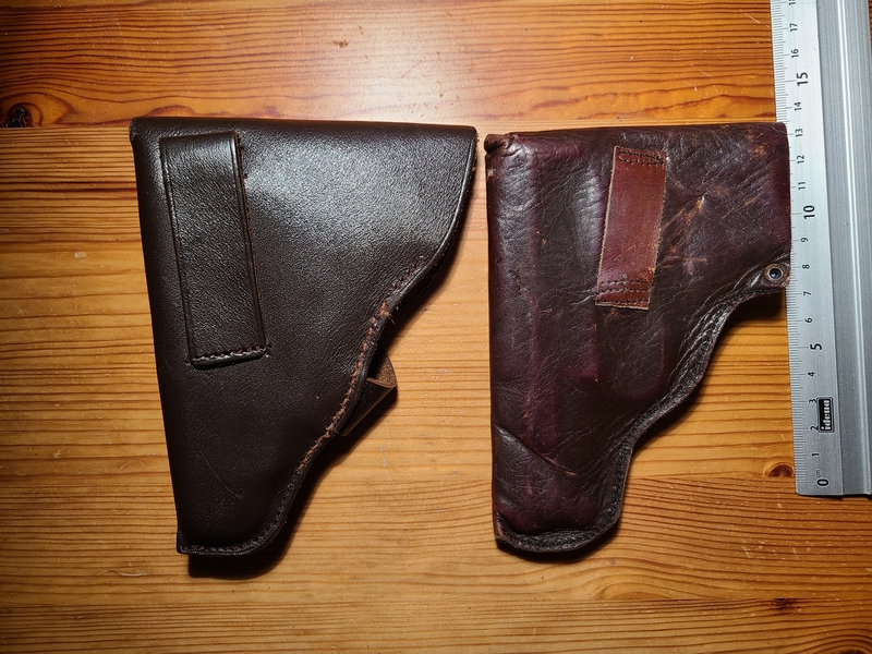 2 Pistolentaschen Koppeltaschen für z.B. Mauser 1910 Cal. 6,35 – Bild 2