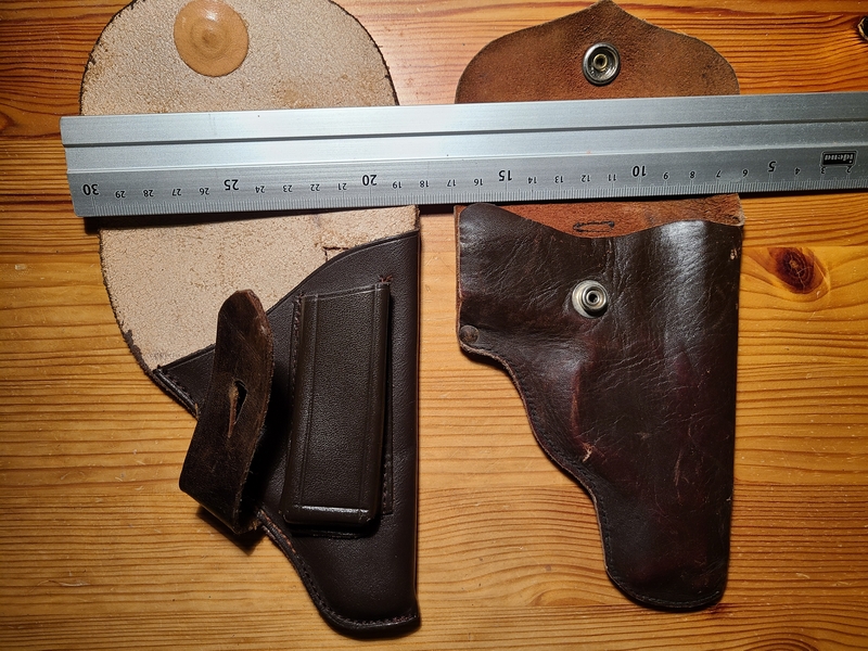 2 Pistolentaschen Koppeltaschen für z.B. Mauser 1910 Cal. 6,35 – Bild 4