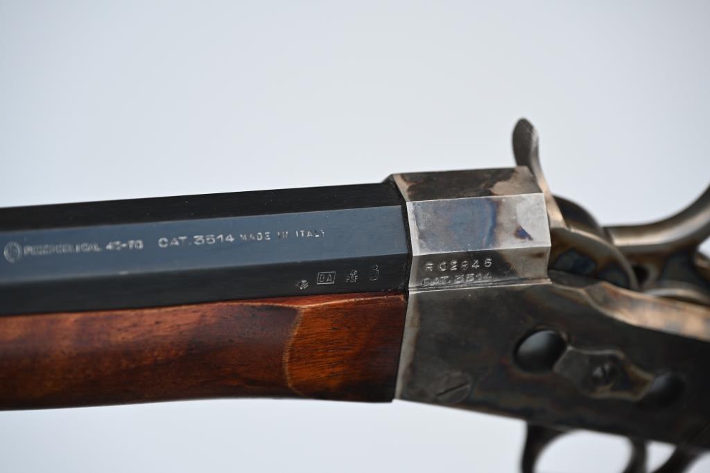 Sportgewehr Einzellader Rolling-Block-Büchse Davide Pedersoli Mod. 3514 Kal. .45-70 Gov., 1991, Top! – Bild 6