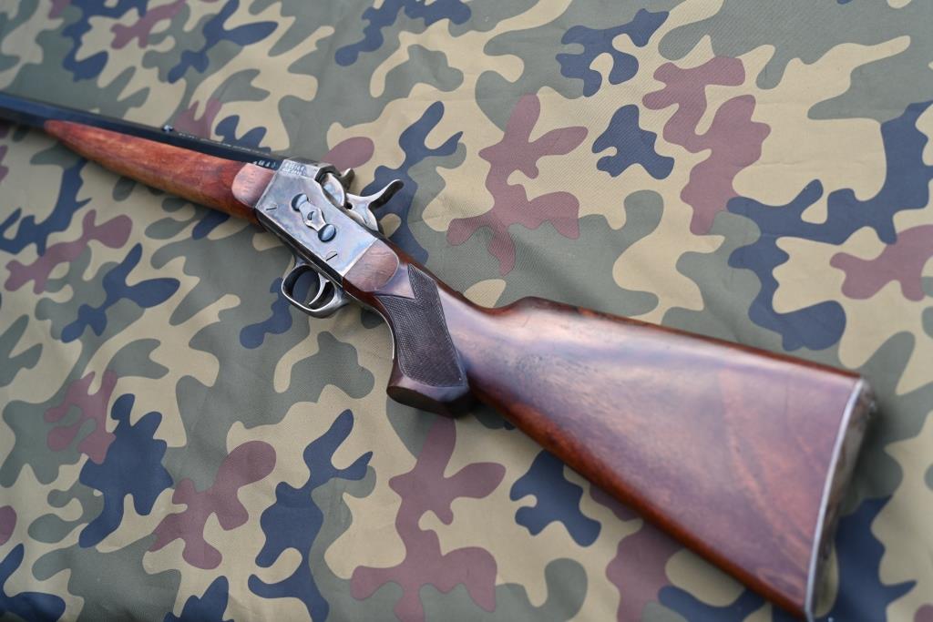 Sportgewehr Einzellader Rolling-Block-Büchse Davide Pedersoli Mod. 3514 Kal. .45-70 Gov., 1991, Top! – Bild 4