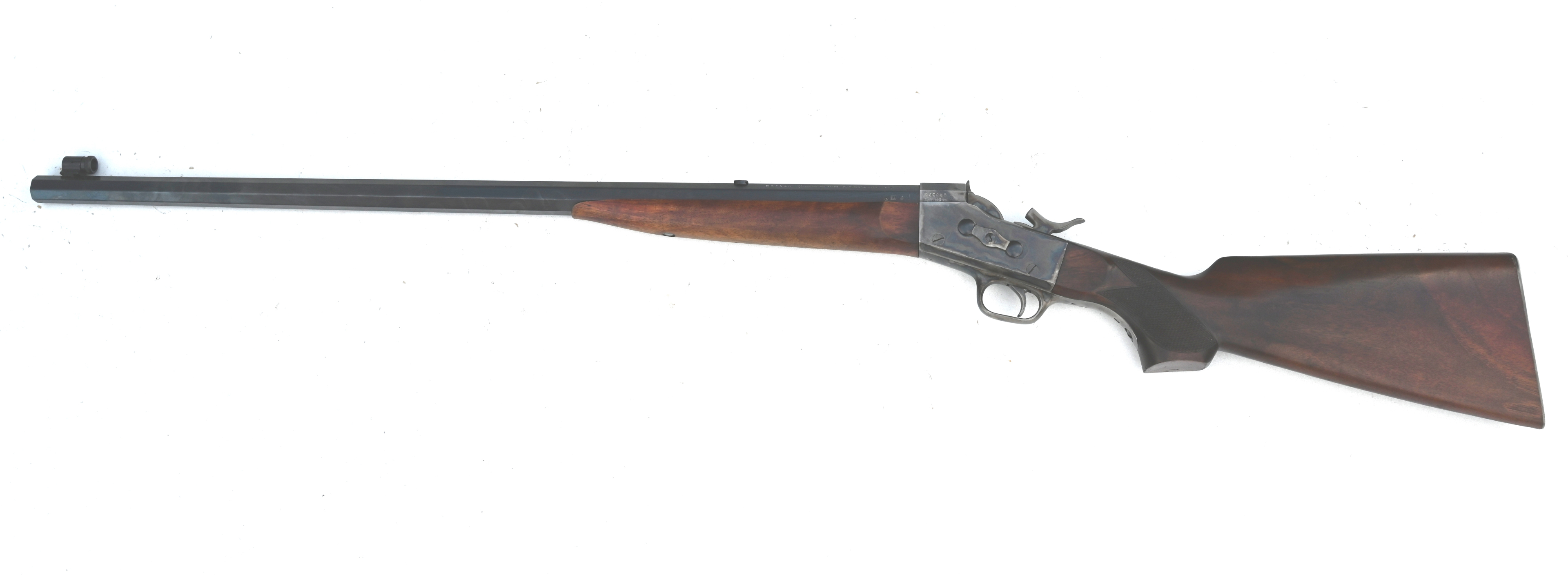 Sportgewehr Einzellader Rolling-Block-Büchse Davide Pedersoli Mod. 3514 Kal. .45-70 Gov., 1991, Top! – Bild 2