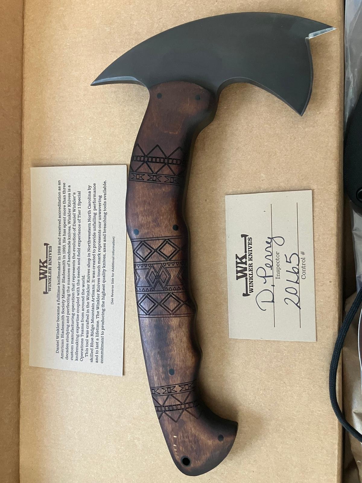 Winkler Knives RnD Compact Axe Axt – Maple Tribal Front Spike – Bild 1