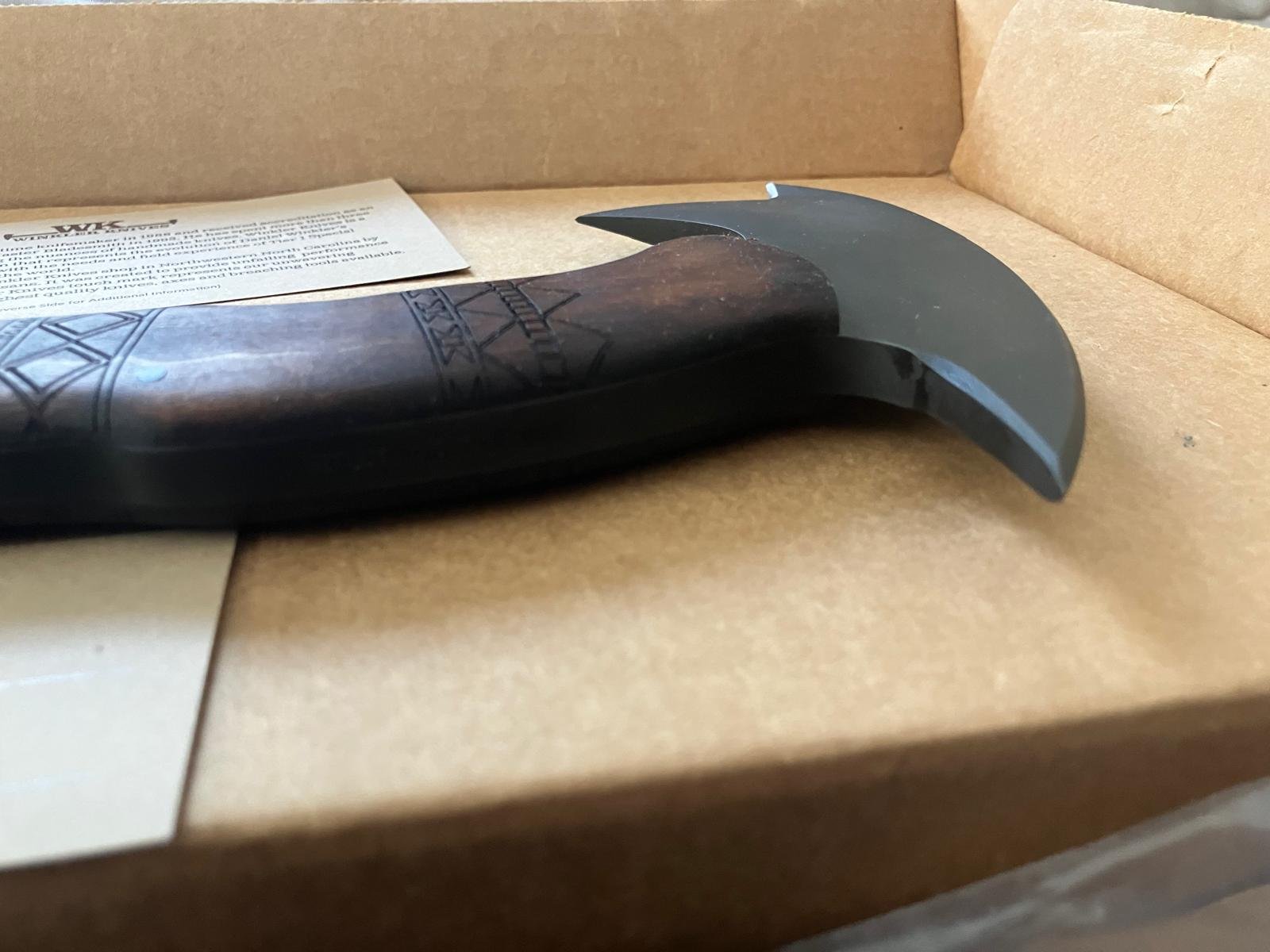 Winkler Knives RnD Compact Axe Axt – Maple Tribal Front Spike – Bild 2
