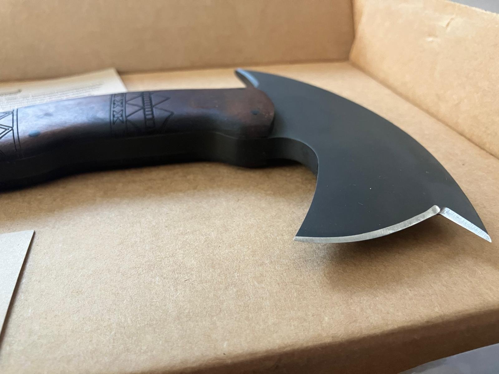 Winkler Knives RnD Compact Axe Axt – Maple Tribal Front Spike – Bild 4