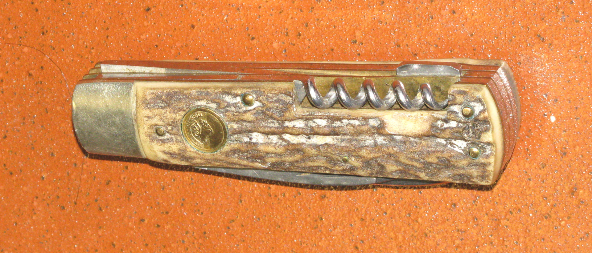 RAZOR KEEN WAIDMANNSHEIL Taschenmesser mit Horn / Fehler – Bild 4