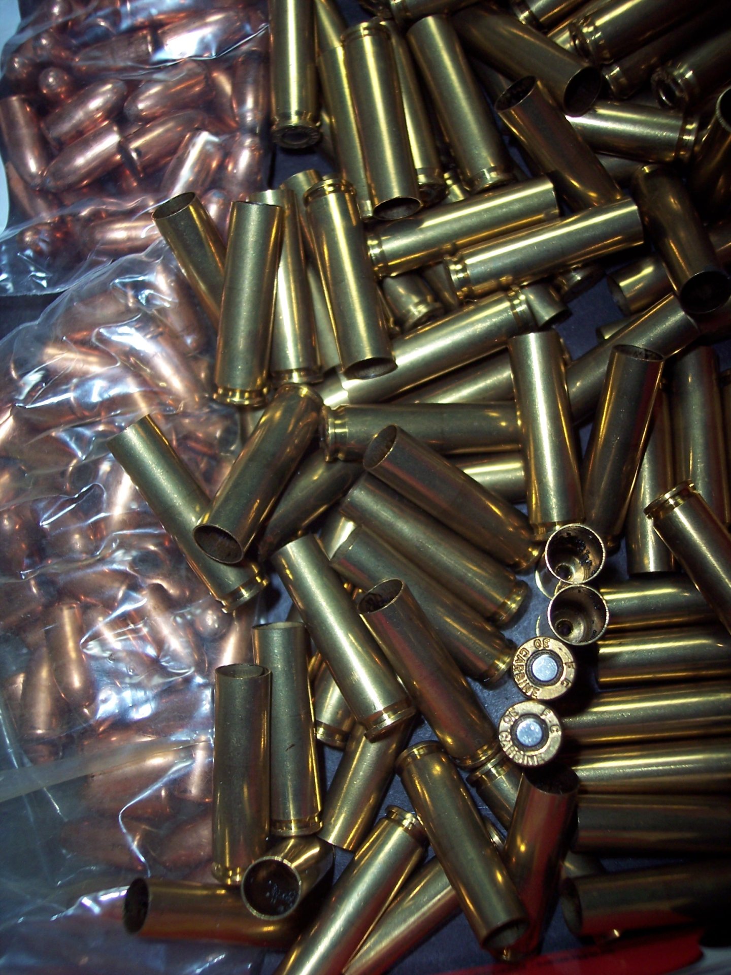 100 Hülsen+Geschosse .30M1 Carbine (Garand Springfield 1903 Colt MP40 44 38 MG42 34 81P08 38 )) – Bild 2