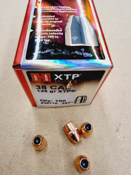 .38/.357/125grs Hornady HP/XTP Geschosse No.35710 100 stk. # SSZ Berka – Bild 1