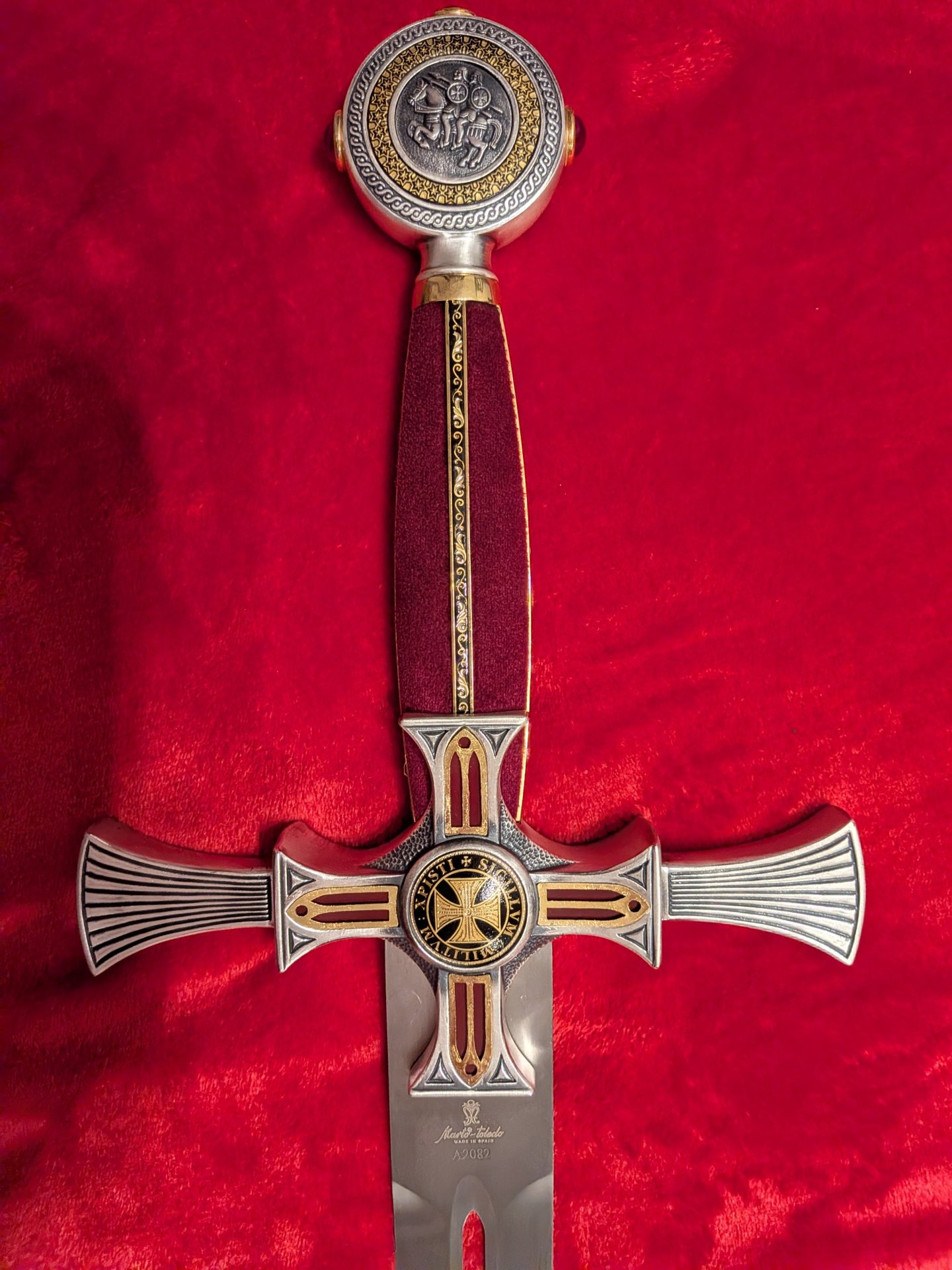 Marto Toledo Templerschwert (Ref. A2082) Damastausführung inkl. Zertifikat – Bild 2