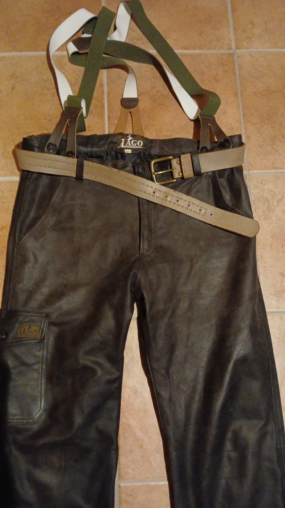 Hose Leder von Lago Gr.52 – Bild 2
