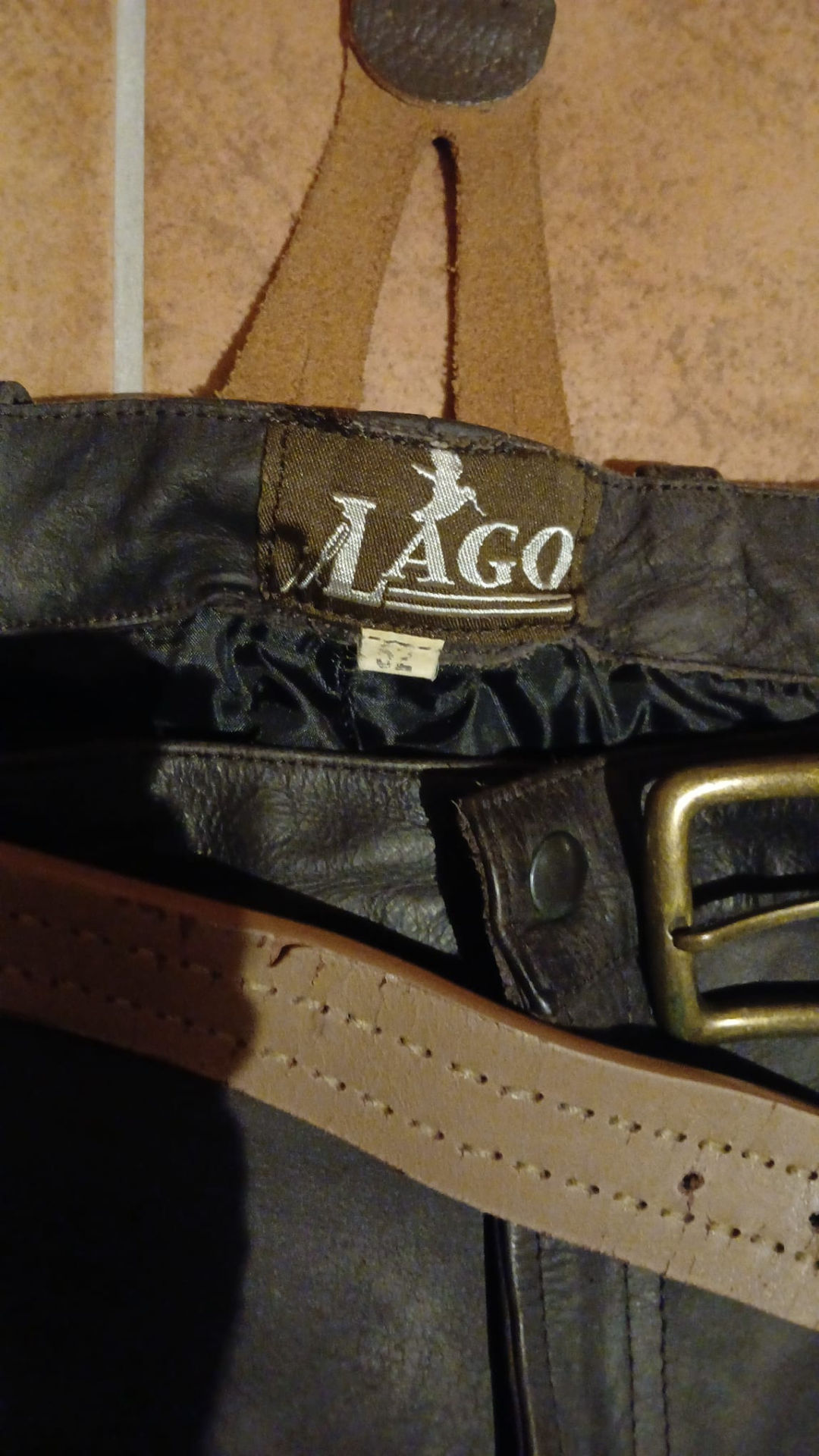 Hose Leder von Lago Gr.52 – Bild 3