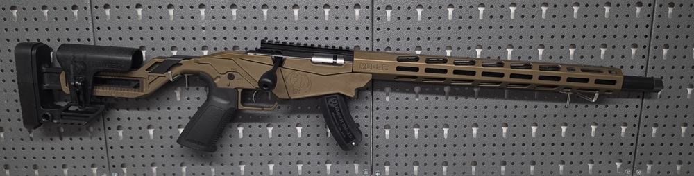 RUGER PRECISION RIMFIRE .22 LR 18"/46CM 1/2"-28 BURNT BRONZE CERAKOTE – Bild 1