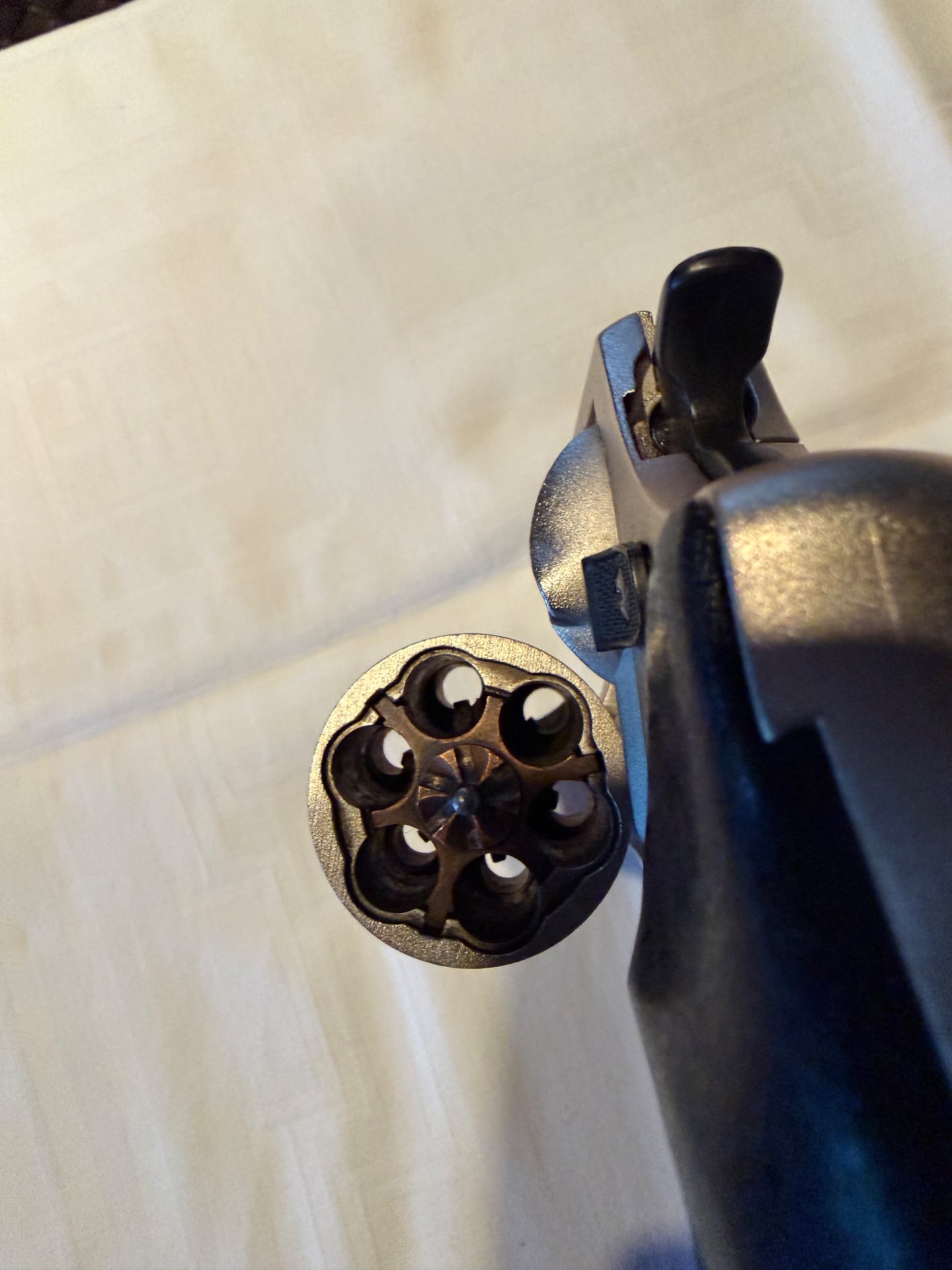 Röhm RG 89 N Schreckschussrevolver 9 mm R Knall, PTB 594, mattnickel, mit Pyrobecher und Anleitung – Bild 2