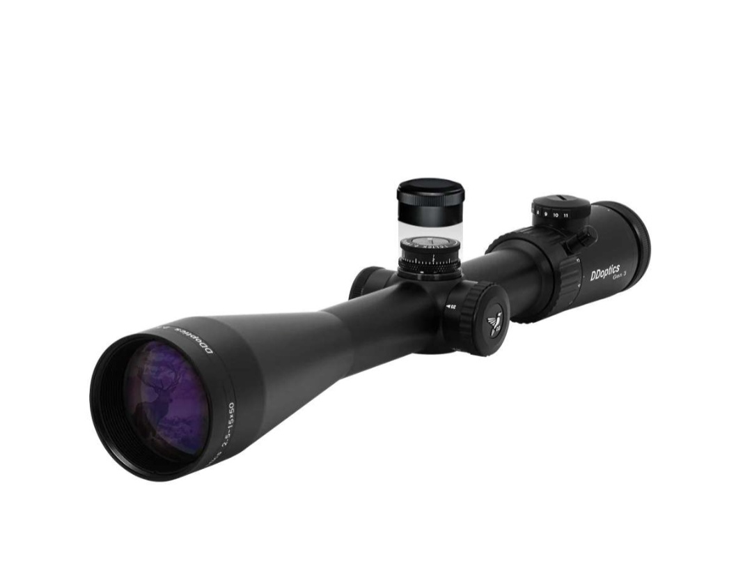 DDoptics 2,5 - 15 x 50 V6, Gen 3, Absehen mit Leuchtpunkt und IFiber – Bild 1