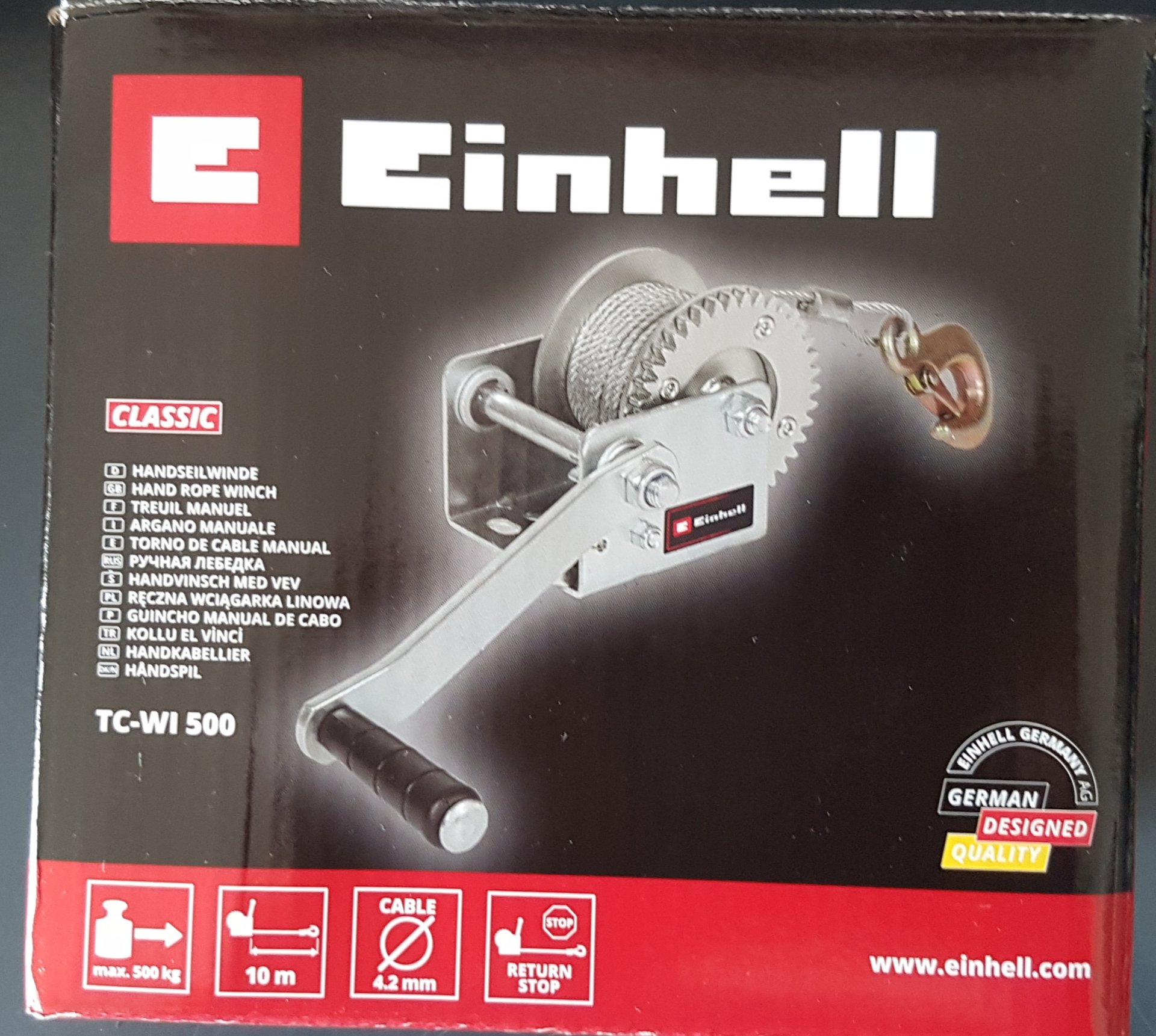 EINHELL CLASSIC TC-WI 500 Handseilwinde – Bild 2