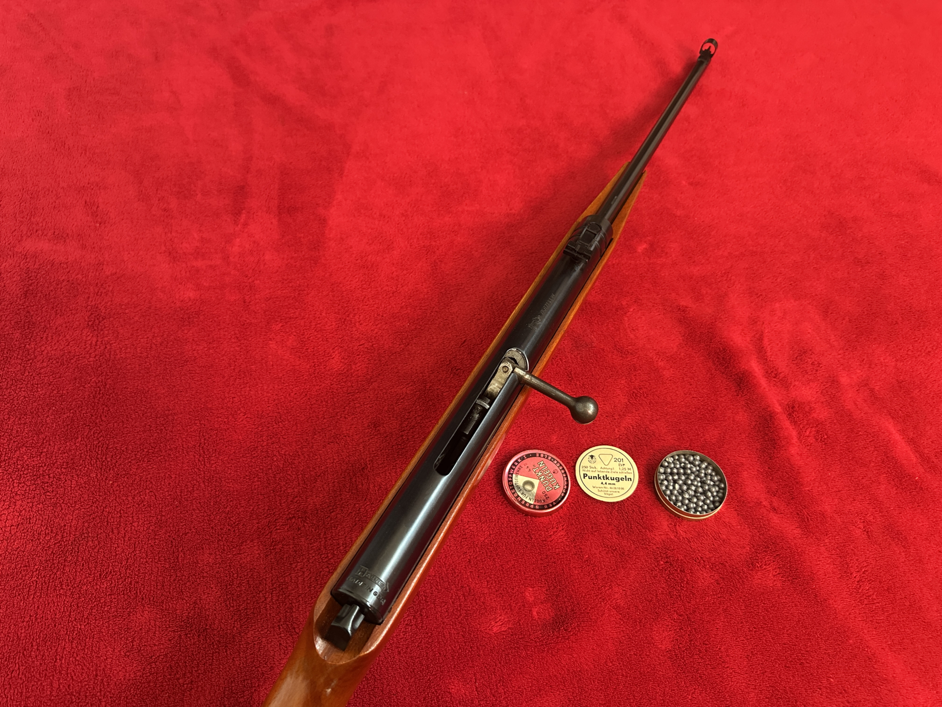 ==>Achtung!Hänel-SUHL DDR -Mod.310-Cal.4.4 mm wie neu Fabrikzustand aus Sammlug 1A Rarität+Kugeln ! – Bild 5