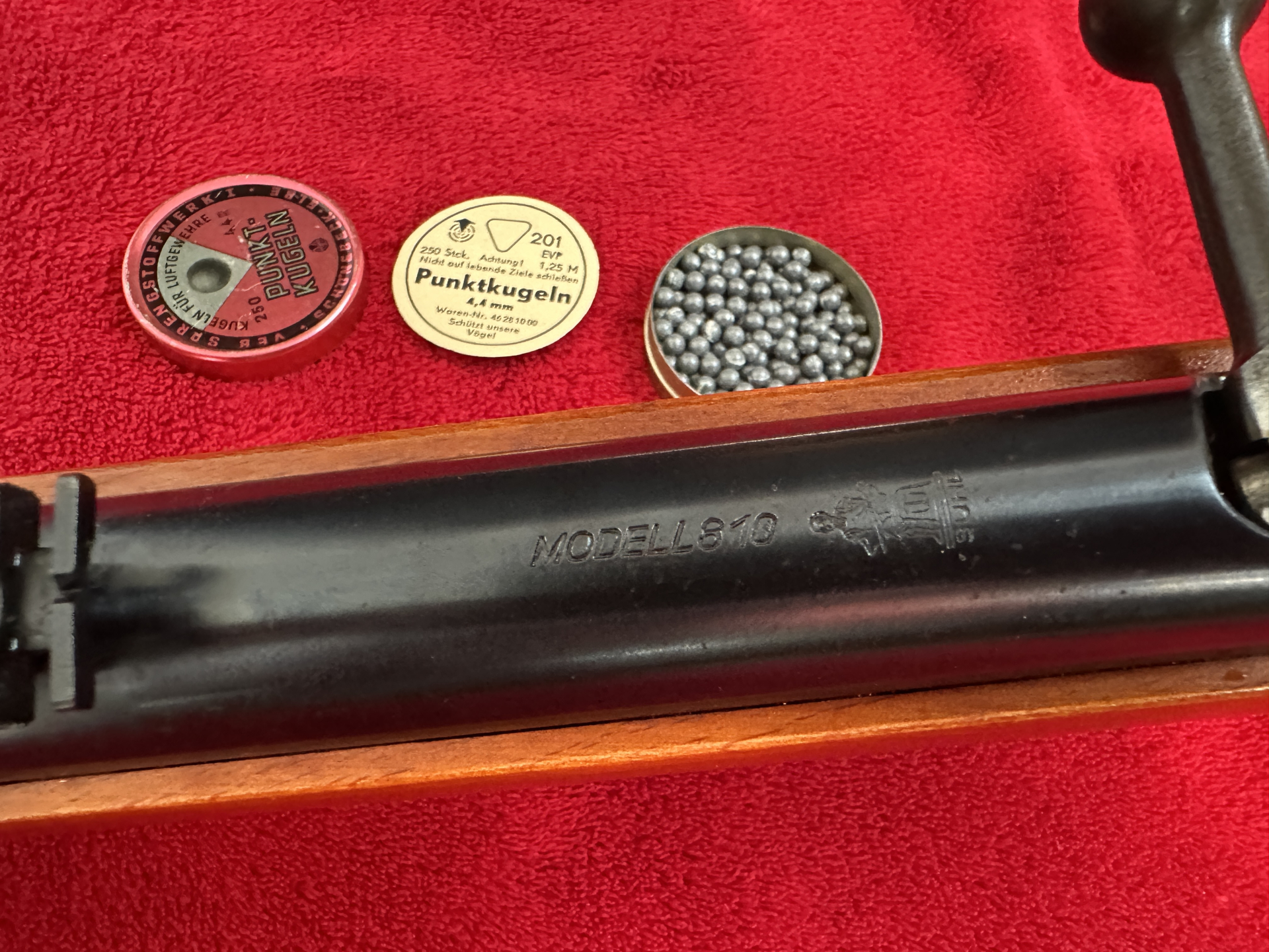 ==>Achtung!Hänel-SUHL DDR -Mod.310-Cal.4.4 mm wie neu Fabrikzustand aus Sammlug 1A Rarität+Kugeln ! – Bild 3