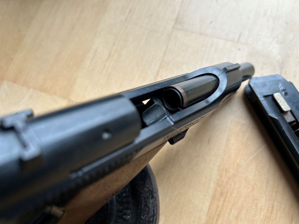 Weihrauch HW94 Schreckschuss Pistole 9mmRK (.380 Knall) PTB 467 inkl. Munition (Pfeffer, CS, Knall) – Bild 5