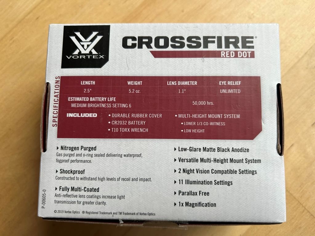 Vortex Crossfire Red Dot mit Erhöhung und OVP Sehr guter Zustand – Bild 7