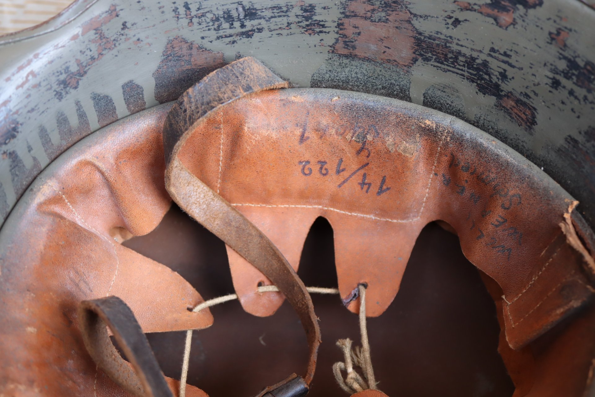 M18 Stahlhelm Hörnerhelm 1.Weltkrieg 2.weltkrieg Freikorps? – Bild 6