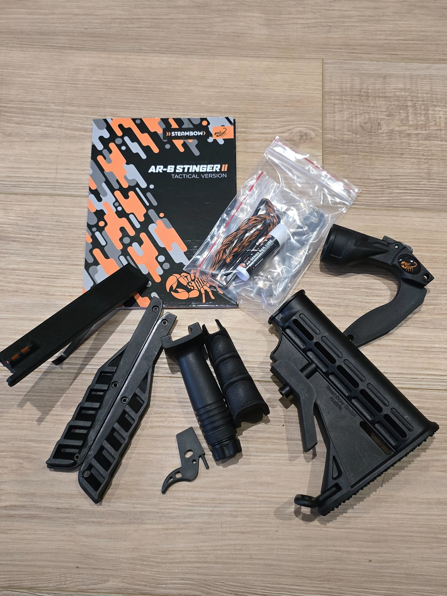 Steambow Stinger II Tactical mit umfangreichem Zubehör – Bild 6