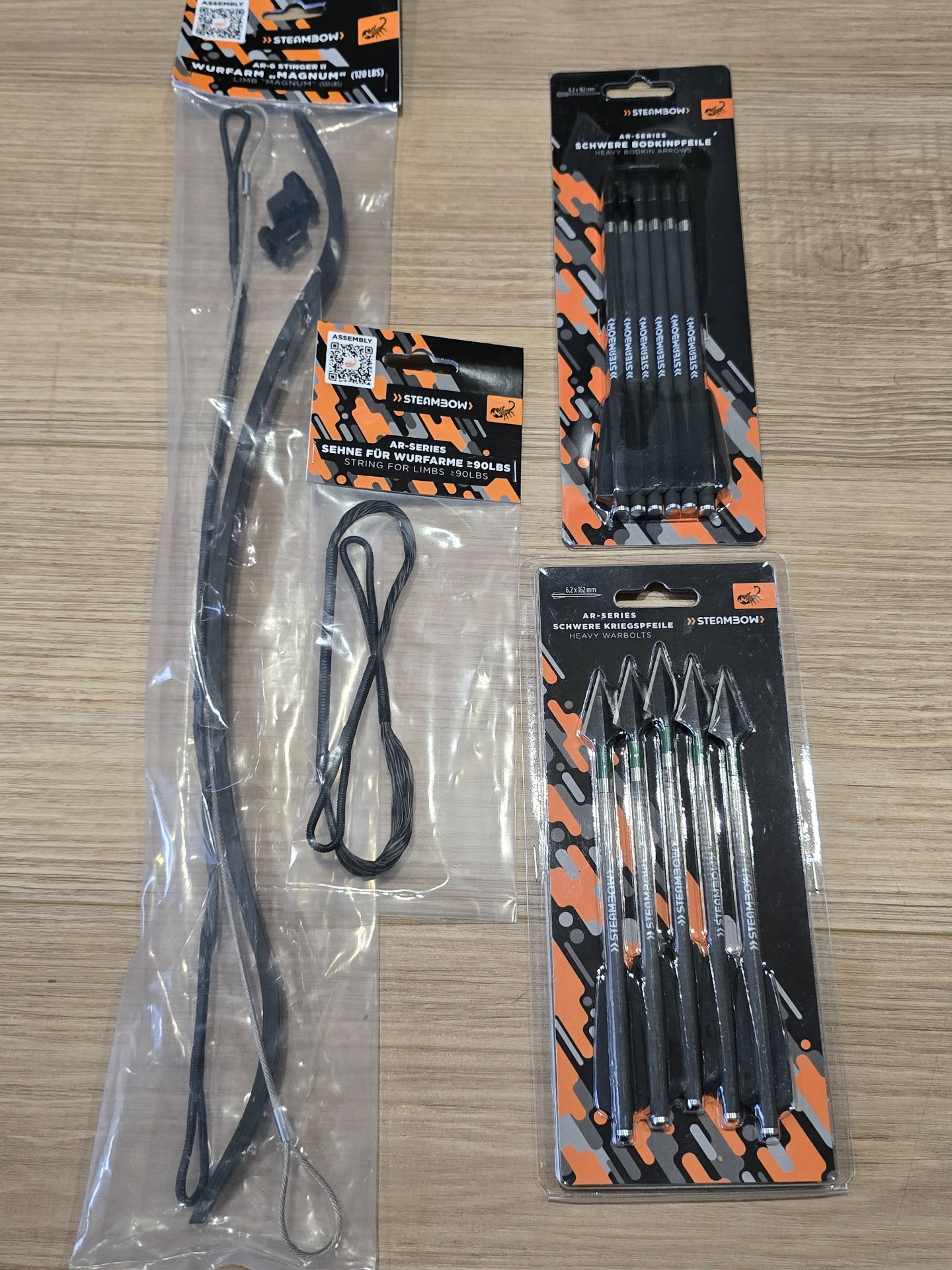 Steambow Stinger II Tactical mit umfangreichem Zubehör – Bild 4