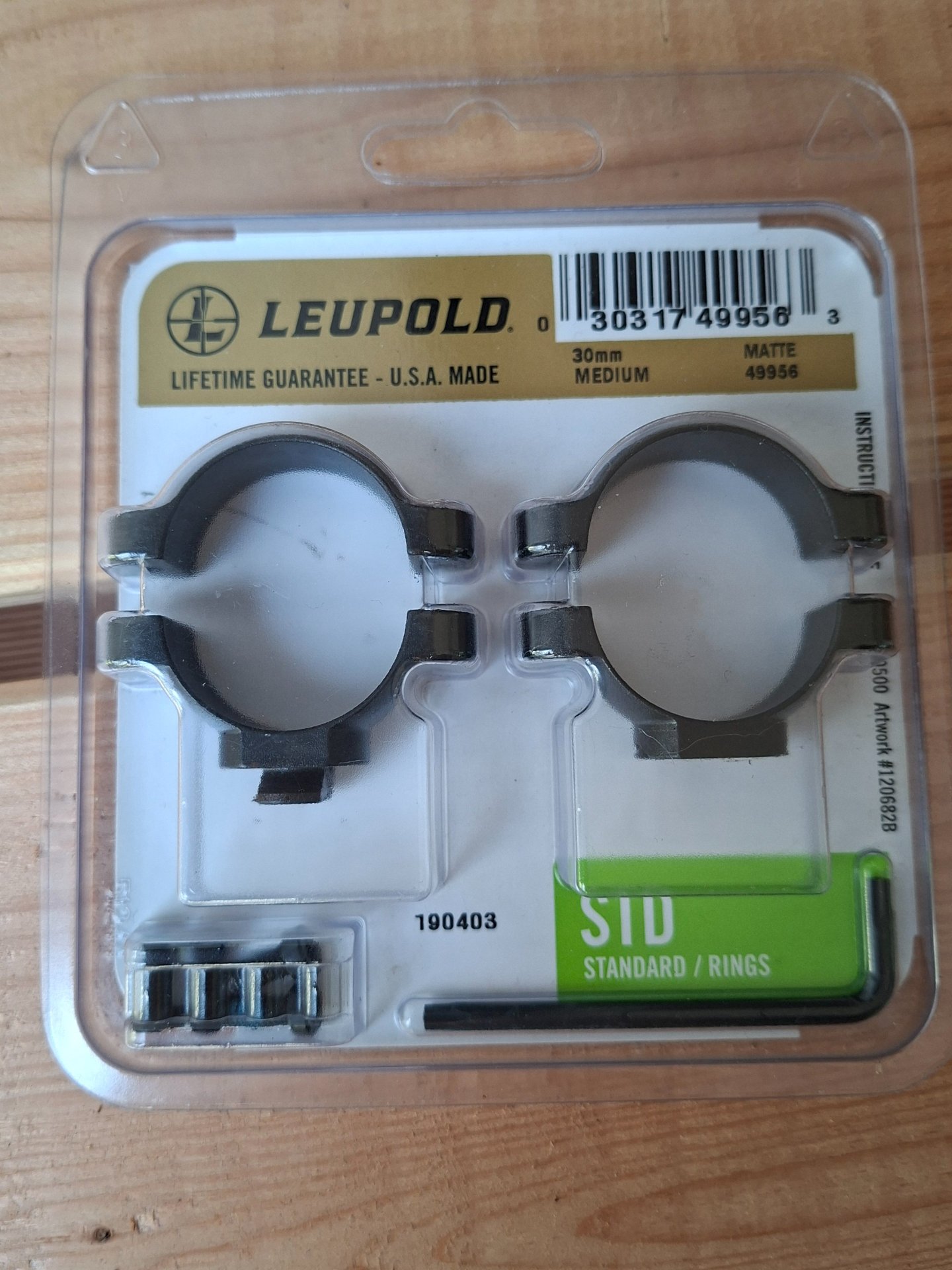 Leupold STD 30mm Ringe Medium – Bild 1