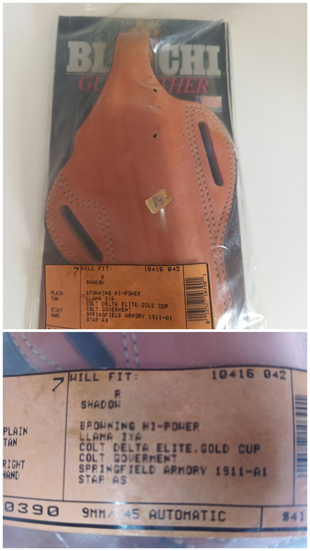 Bianchi Gun Leather Holster neuwertig – Bild 2
