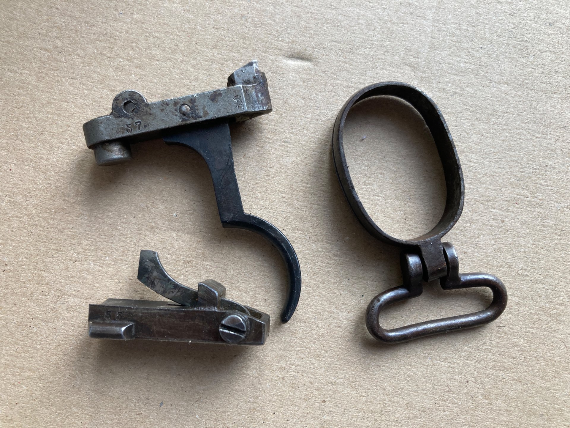 Gewehr 98 - Ersatzteile, kaiserliche Abnahmestempel Mauser – Bild 1