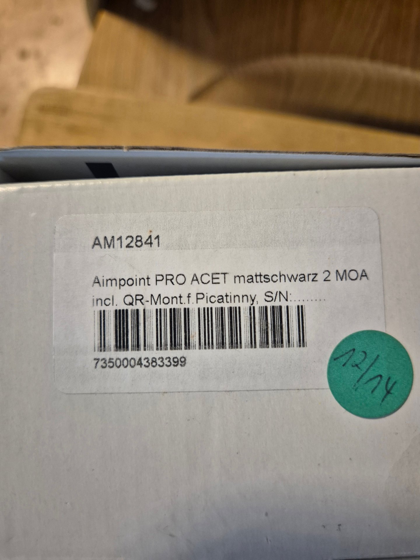Aimpoint PRO Patrol Rifle Optic 2 MOA Leuchtpunktvisier neuwertig – Bild 4