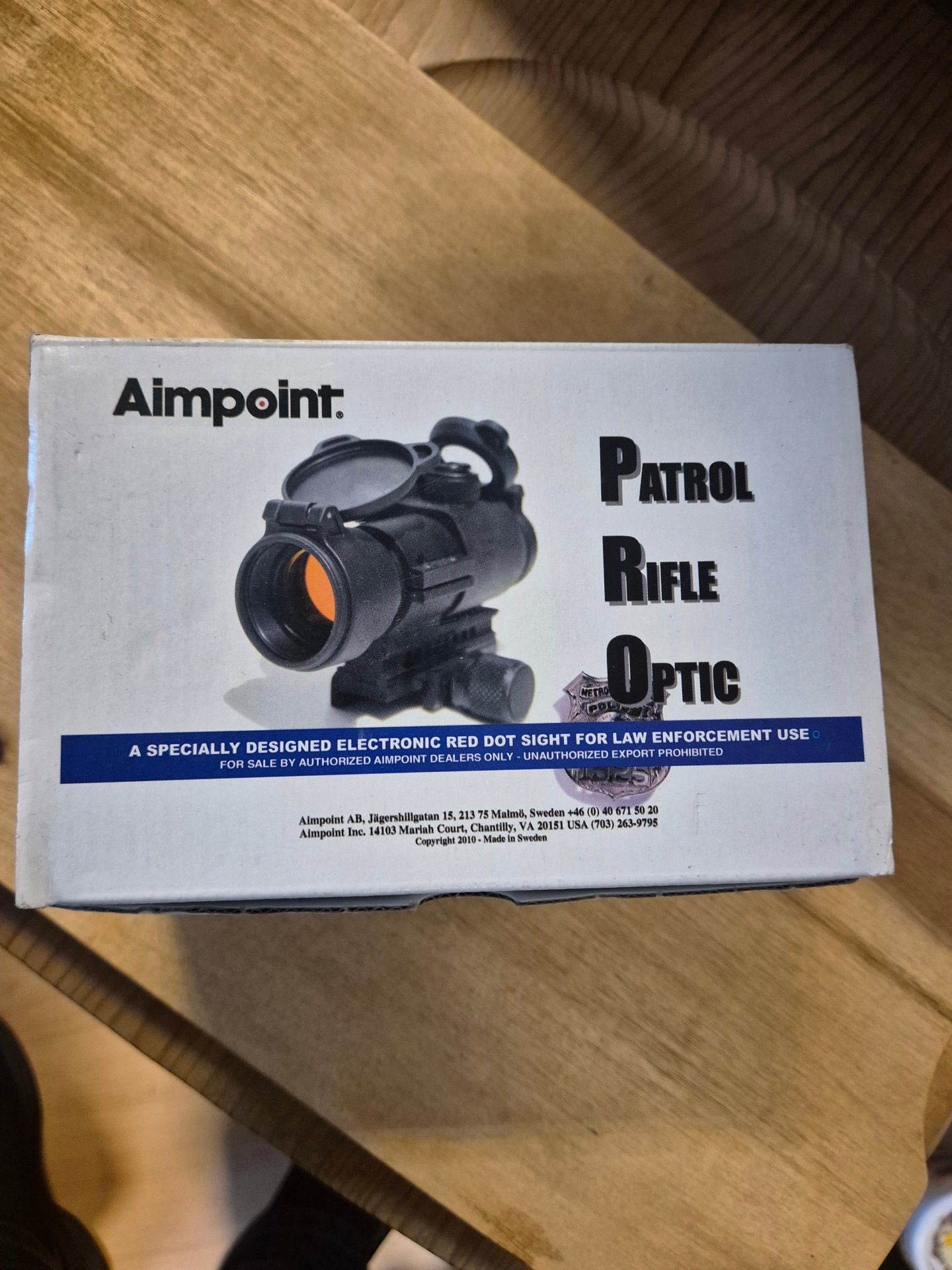 Aimpoint PRO Patrol Rifle Optic 2 MOA Leuchtpunktvisier neuwertig – Bild 5