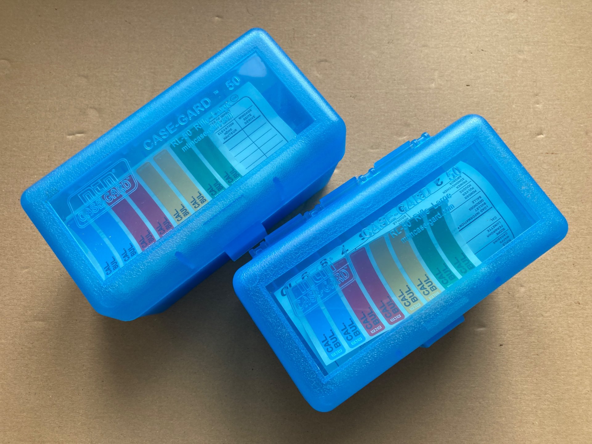2x Patronenbox MTM CaseGuard 50 Blau RL-50 – Bild 1