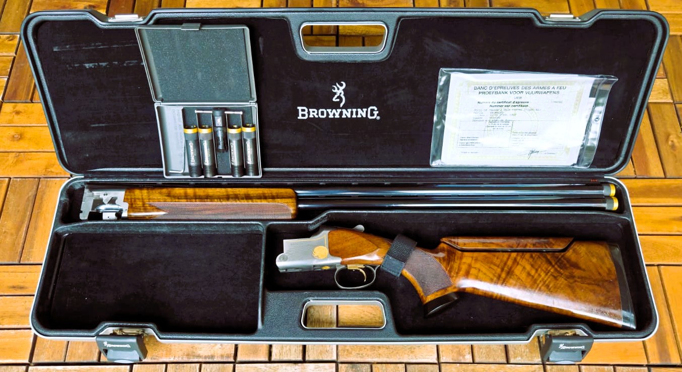 Gebrauchte Browning Ultra XS Bockdoppelflinte,Kal.12/76 im Koffer,Schaft Einstellbar, Wechselchokes – Bild 3