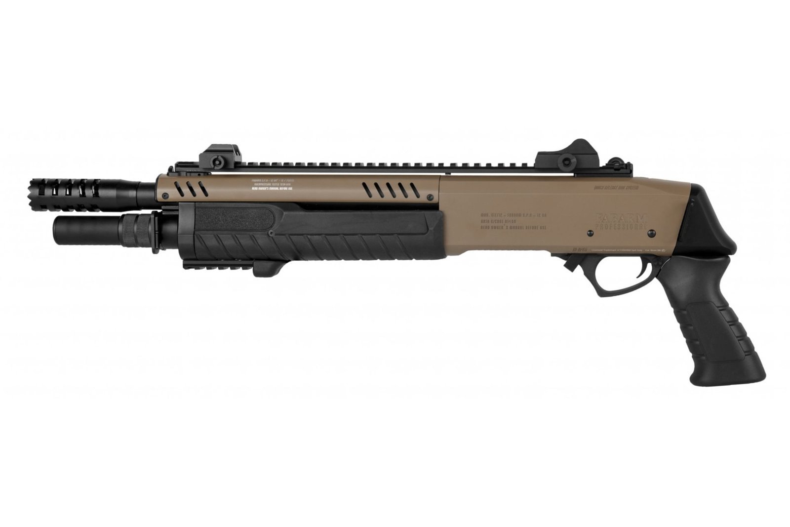 FABARM STF12 Short FDE 6mm - Airsoft Gas Non BlowBack – Bild 1
