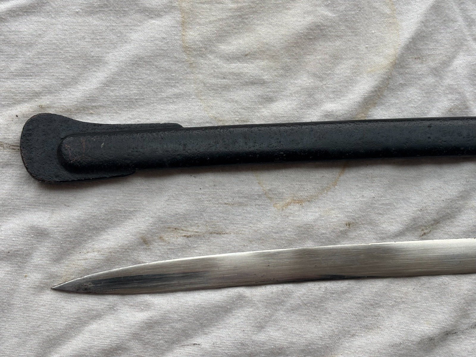 Preußen Artillerie Säbel Top Klingenätzung. 3.Preuß Art.Rgt. Kanonier Zug. Schwarze Metall Scheide – Bild 16