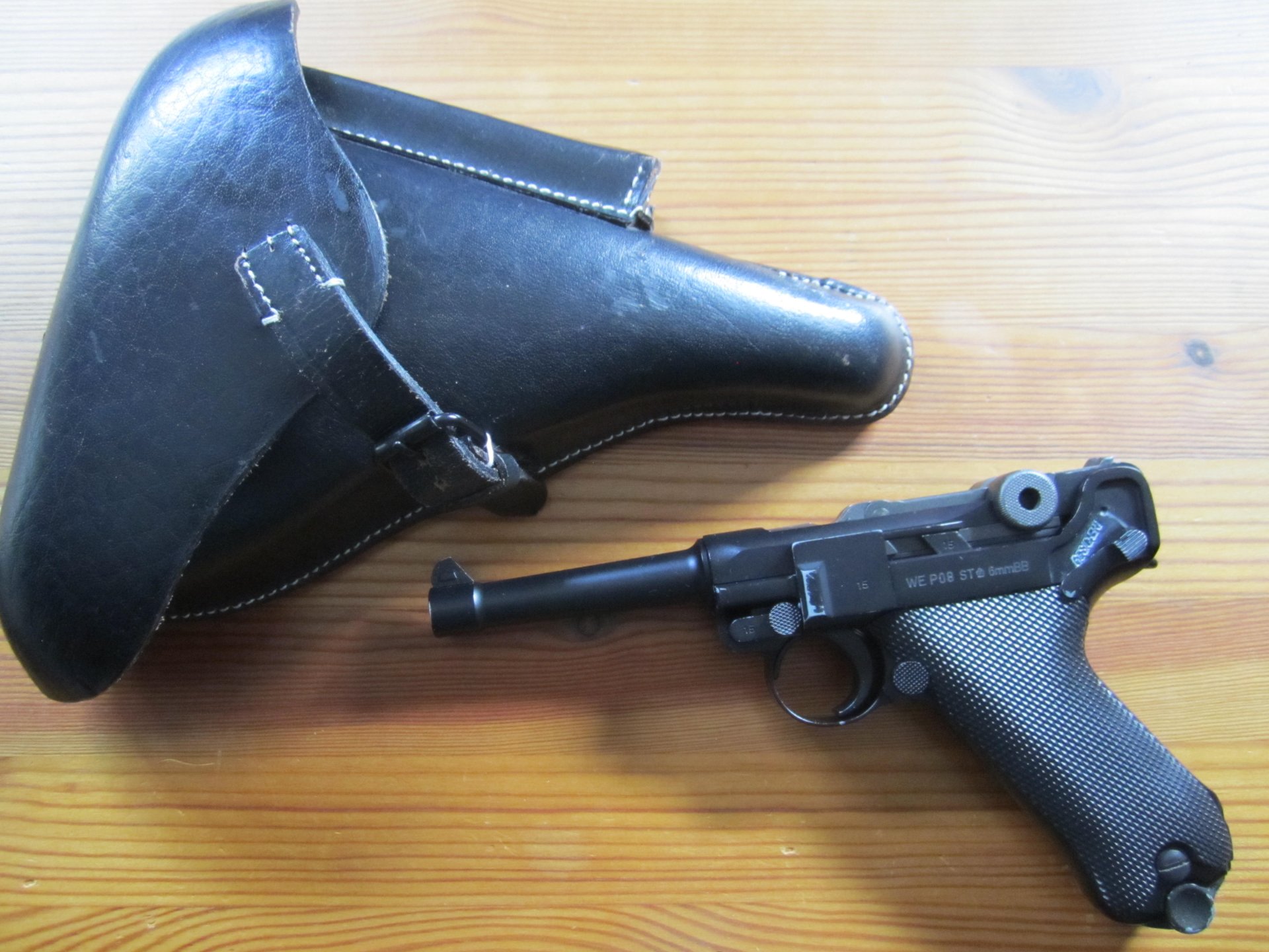 WE 08,mit Holster, Pistole 08,Vollmetall,Deko,Airsoft,Luger,Wei-Etech,Vollmetall – Bild 1
