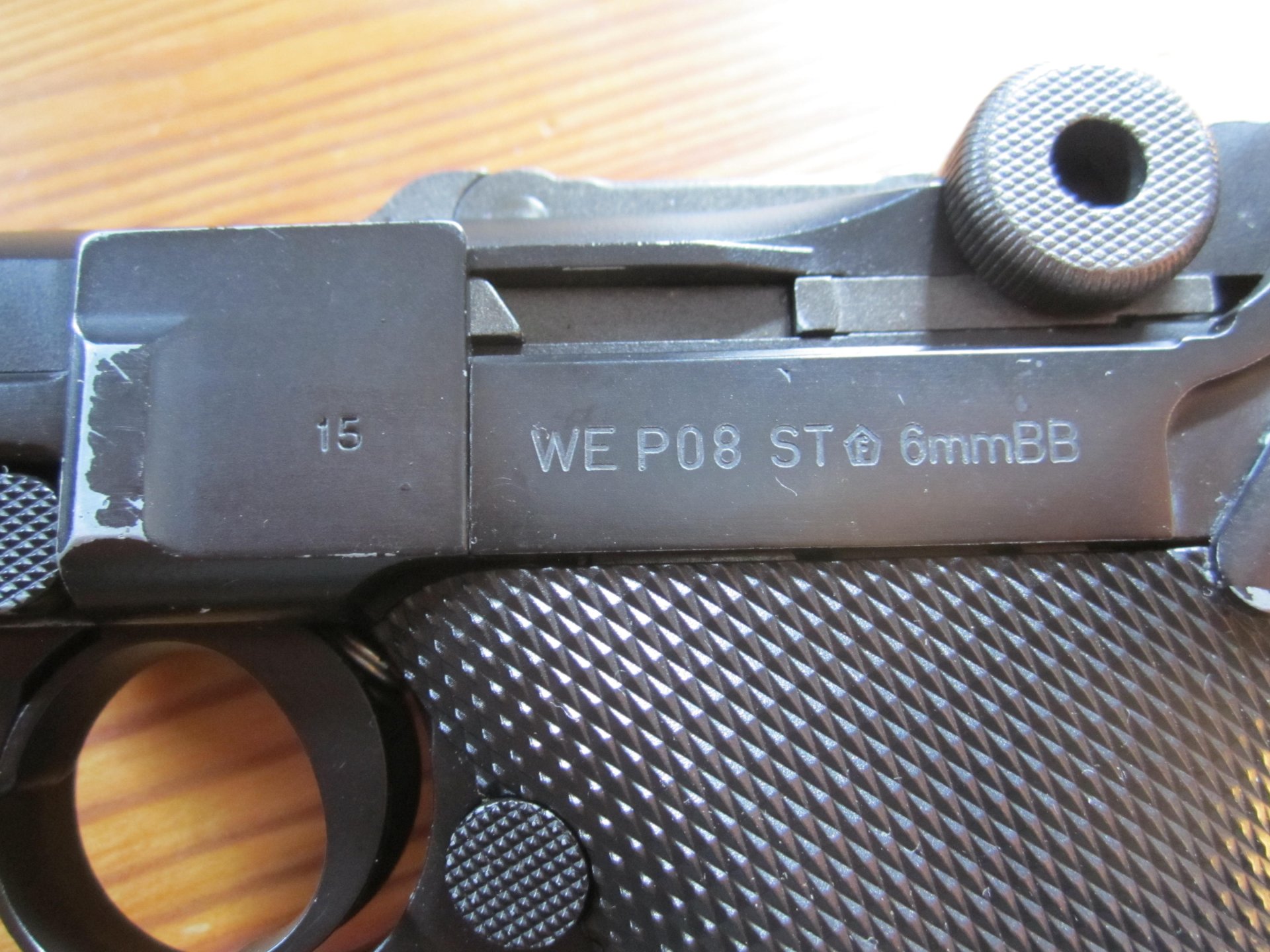 WE 08,mit Holster, Pistole 08,Vollmetall,Deko,Airsoft,Luger,Wei-Etech,Vollmetall – Bild 3
