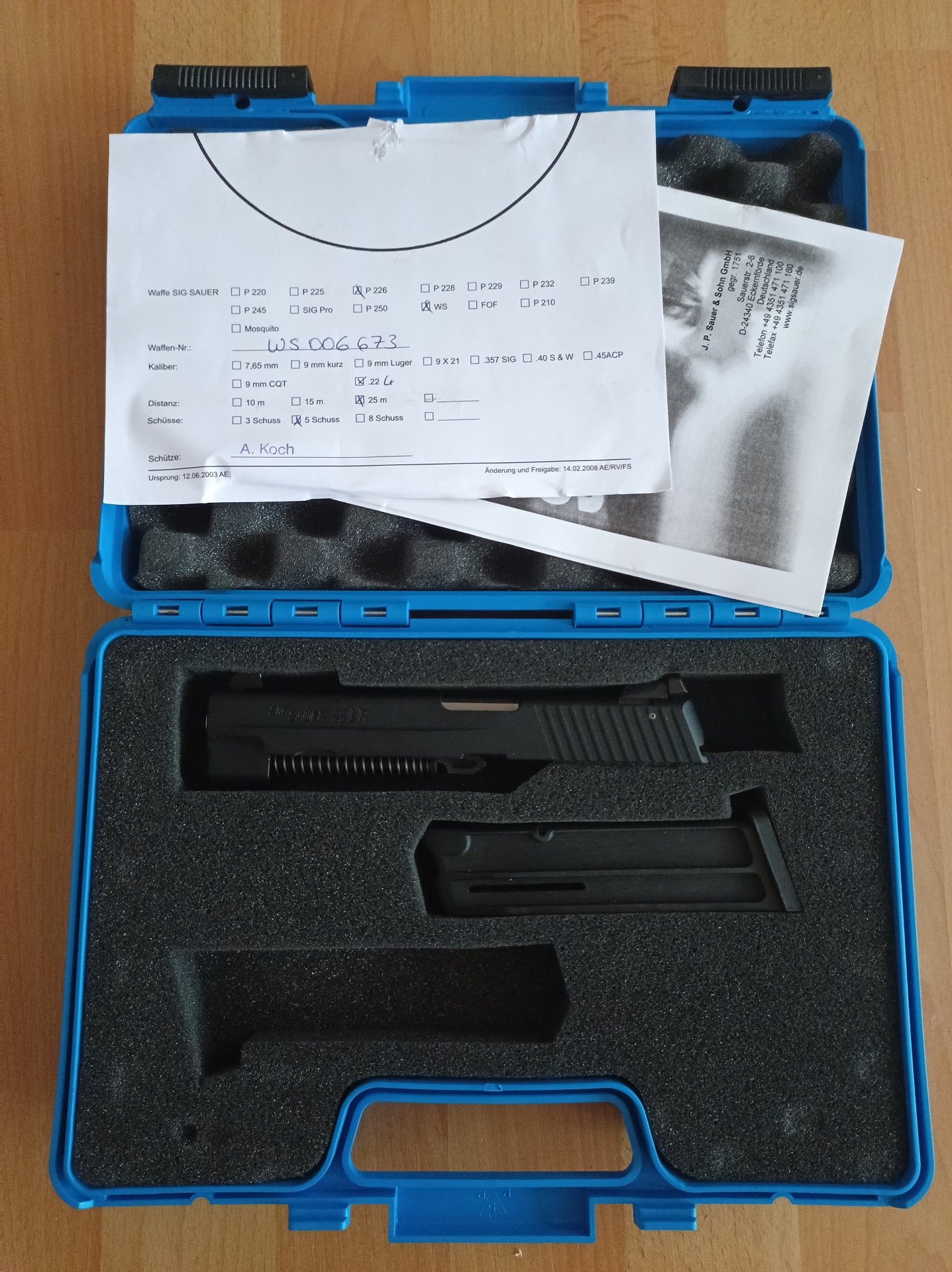 Sig P226 Wechselsystem 22lfb – Bild 1